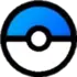 Pokecyc.com logo, showing blue and white pokeball