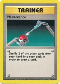 A picture of the Maintenance Pokemon card from Base Set