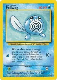A picture of the Poliwag Pokemon card from Base Set