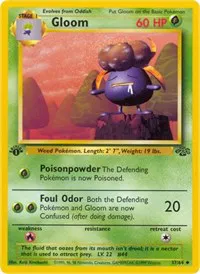 A picture of the Gloom Pokemon card from Jungle