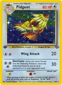 A picture of the Pidgeot Pokemon card from Jungle
