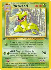A picture of the Victreebel Pokemon card from Jungle
