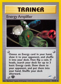 A picture of the Energy Amplifier Pokemon card from Neo Destiny