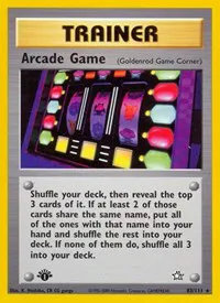 A picture of the Arcade Game Pokemon card from Neo Genesis