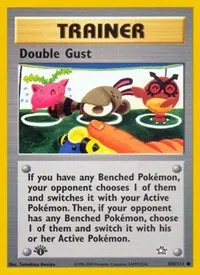 A picture of the Double Gust Pokemon card from Neo Genesis