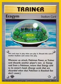 A picture of the Ecogym Pokemon card from Neo Genesis