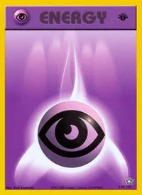 A picture of the Psychic Energy Pokemon card from Neo Genesis