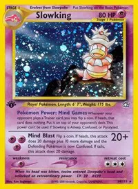A picture of the Slowking Pokemon card from Neo Genesis