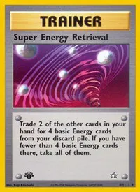 A picture of the Super Energy Retrieval Pokemon card from Neo Genesis