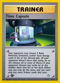 A picture of the Time Capsule Pokemon card from Neo Genesis