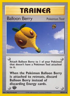 A picture of the Balloon Berry Pokemon card from Neo Revelation