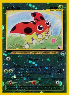 A picture of the Ledyba Pokemon card from Southern Islands