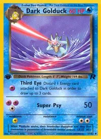 A picture of the Dark Golduck Pokemon card from Team Rocket