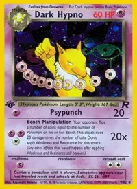 A picture of the Dark Hypno Pokemon card from Team Rocket