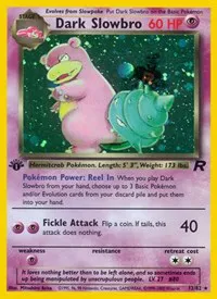 A picture of the Dark Slowbro Pokemon card from Team Rocket
