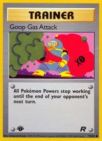 A picture of the Goop Gas Attack Pokemon card from Team Rocket