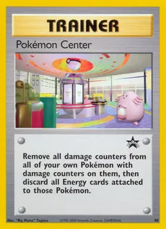 A picture of the Pokémon Center Pokemon card from WOTC Promos